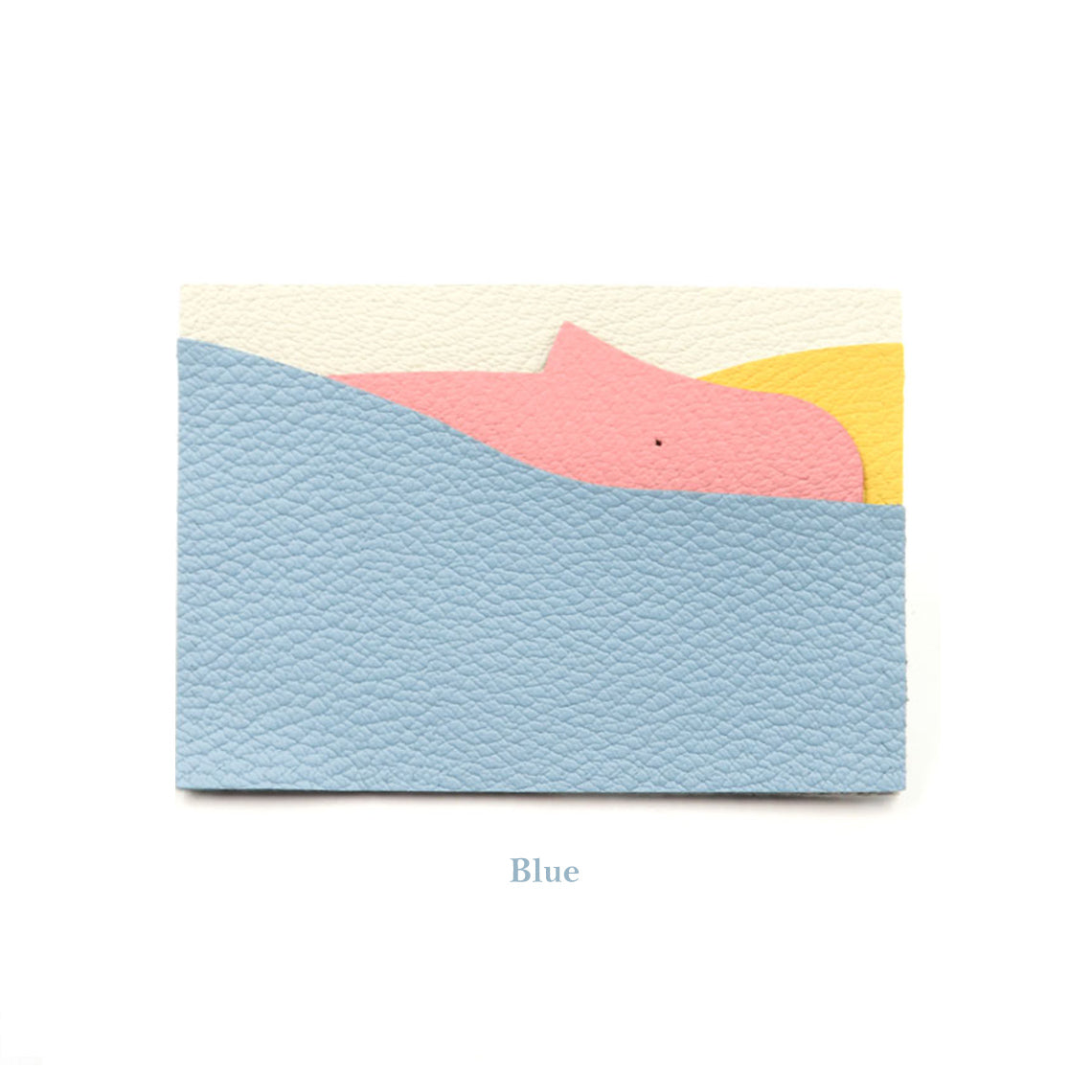 DIY Leather Card Holder Kit | Cute Animal Whale Leather Card Holder Kit in Blue - POPSEWING™
